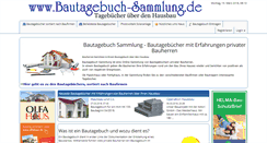 Desktop Screenshot of bautagebuch-sammlung.de