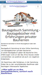 Mobile Screenshot of bautagebuch-sammlung.de