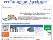 Tablet Screenshot of bautagebuch-sammlung.de